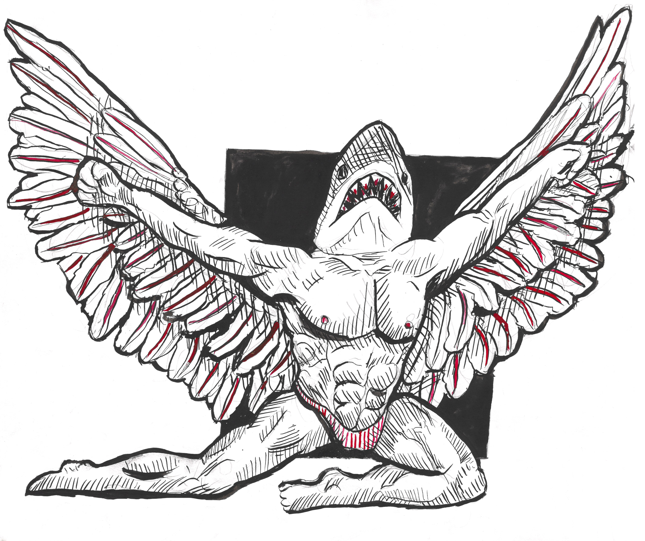 A shark-man hybrid